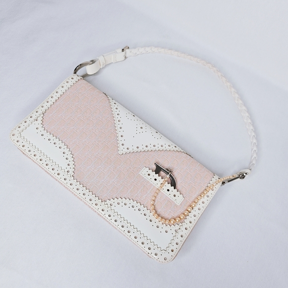 Dior Handbags - Christian Dior Extremely Rare Pink Trotter Shoulder Bag